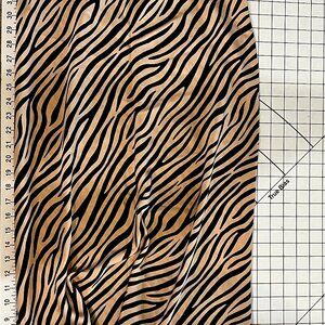 Zebra Satin Bias Skirt